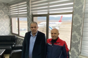 SÜLEYMAN DEMİREL HAVALİMANI MÜDÜRÜNE ZİYARET