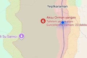 Antalya Karaöz'de Orman Yangını