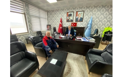 SÜLEYMAN DEMİREL HAVALİMANI MÜDÜRÜNE ZİYARET