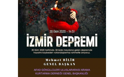 İZMİR 30 EKİM 2020 UNUTTURULMAYACAK