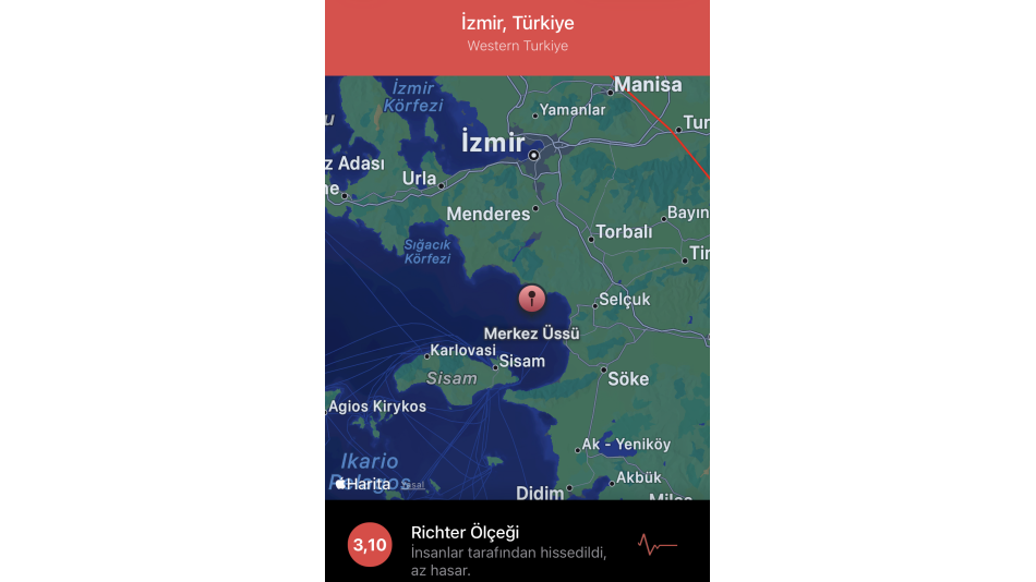 İzmir’de Deprem 3.0 