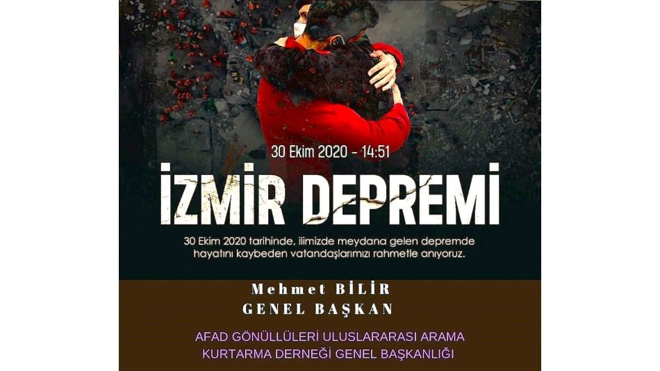 İZMİR 30 EKİM 2020 UNUTTURULMAYACAK