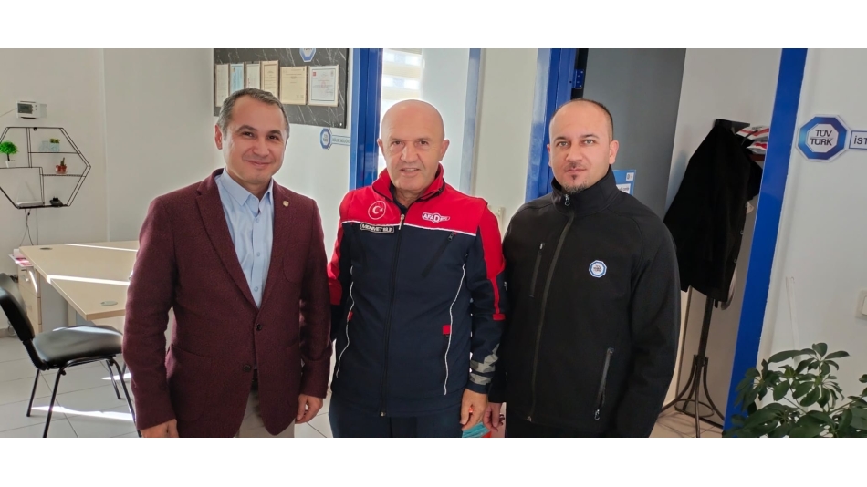 BAŞKAN'DAN TÜV ARAÇ MUAYENE İSTASYONUNA ZİYARET