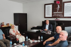 HALK EĞİTİM MÜDÜRÜNE HAYIRLI OLSUN ZİYARETİMİZ