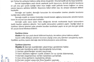 AFADER DERNEK TÜZÜĞÜ