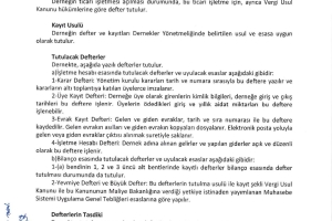 AFADER DERNEK TÜZÜĞÜ