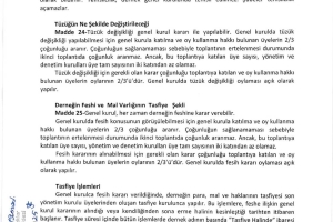 AFADER DERNEK TÜZÜĞÜ