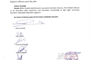 AFADER DERNEK TÜZÜĞÜ