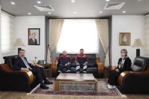 ELAZIĞ BELEDİYE BAŞKANI ŞERİFOĞULLARI'NA MAKAMINDA ZİYARET GERÇEKLEŞTİRİLDİ