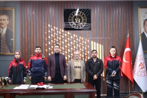 TAŞKALE VE EKİBİ GENÇLİK SPOR İL MÜDÜRLÜĞÜ ZİYARETİNDE