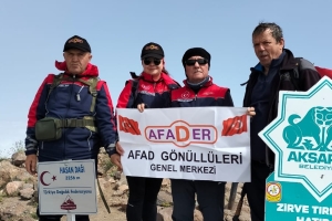 Aksaray İl Oluşunun 34, Yılını Hasandağı Zirvesinde Kutladı