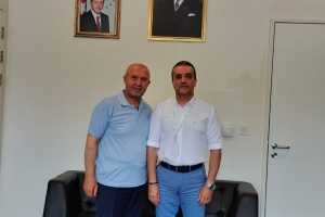 BAŞKAN BİLİR'DEN BAŞHEKİM DİRİK'E MAKAMINDA ZİYARET