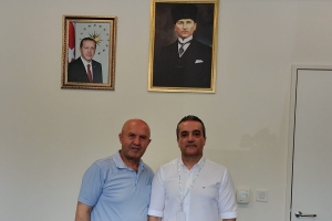 BAŞKAN BİLİR'DEN BAŞHEKİM DİRİK'E MAKAMINDA ZİYARET