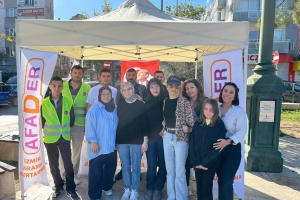 AFADER İZMİR ŞUBE BAŞKANLIĞI GAZİEMİR'DE STAND AÇARAK TANITIM YAPTI