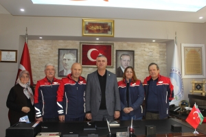 GENEL BAŞKAN VE HEYETİ SAV BELEDİYE BAŞKANINA ZİYARET GERÇEKLEŞTİRDİ