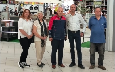 AFADER BANİO AİLESİNİ ZİYARETTE BULUNDU