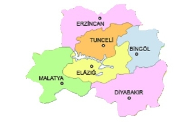 23 ELAZIĞ - DİYARBAKIR - TUNCELİ - BİNGÖL - MALATYA - ERZİNCAN