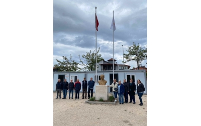 AFADER BAYRAĞI GÖNDERE ÇEKİLDİ