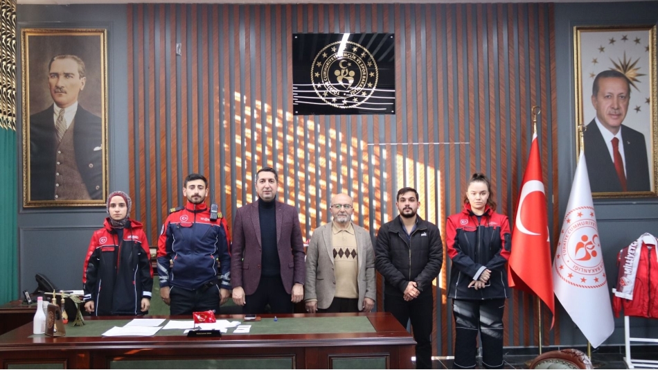 TAŞKALE VE EKİBİ GENÇLİK SPOR İL MÜDÜRLÜĞÜ ZİYARETİNDE