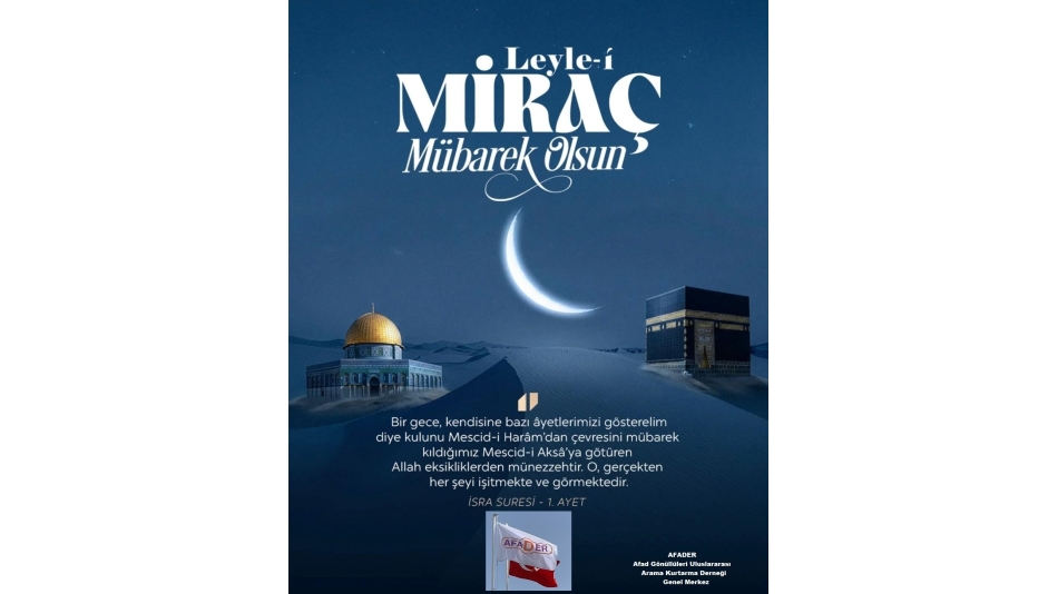 Miraç Kandilimiz Mübarek Olsun