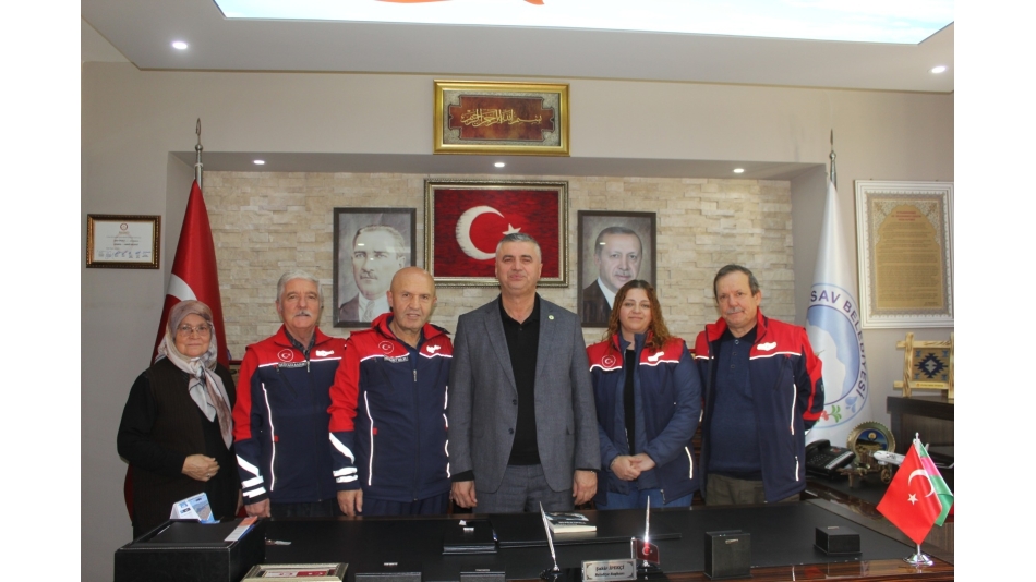 GENEL BAŞKAN VE HEYETİ SAV BELEDİYE BAŞKANINA ZİYARET GERÇEKLEŞTİRDİ