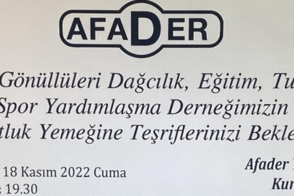 DOSTLUK YEMEĞİNE DAVETLİSİNİZ